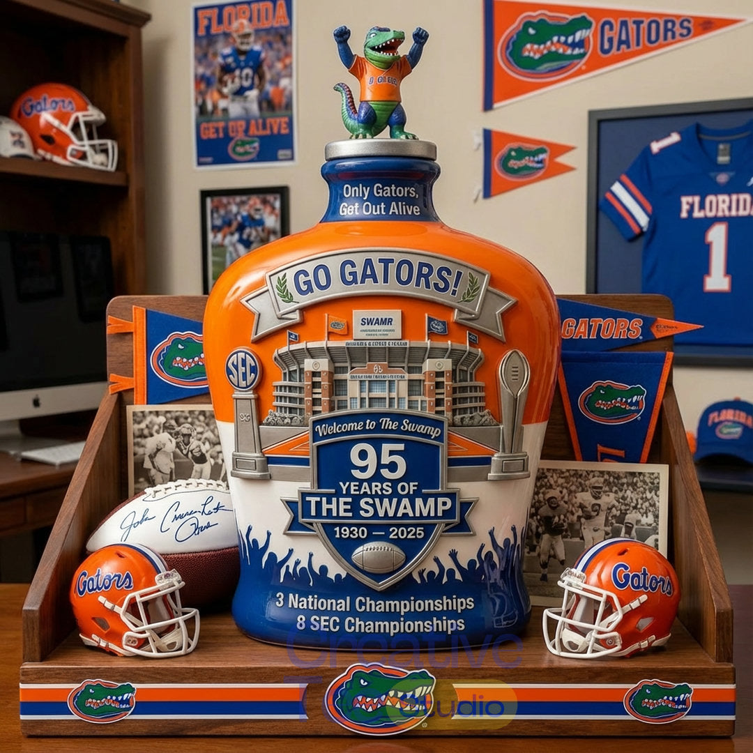 Florida Gators “The Swamp” 95th Anniversary Whiskey Bottle