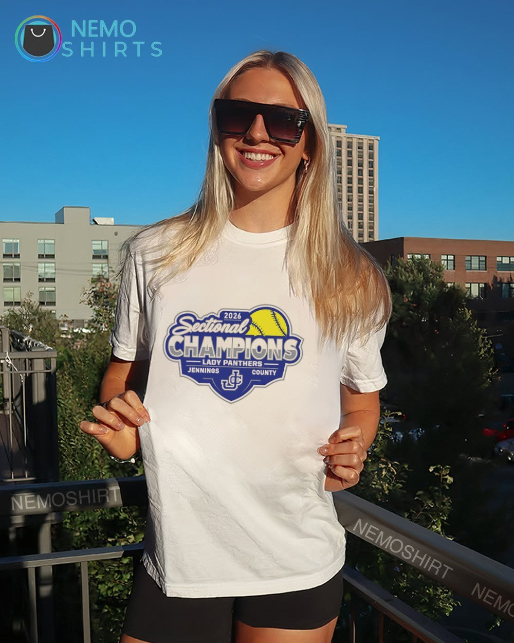 2026 Jennings County Lady Panthers Softball Sectional Champions shirt