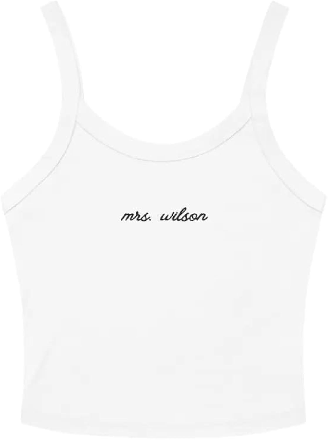 Custom Embroidered Crop Top, Personalized Tank Top for Women's, Future Mrs Shirt Bridesmaid Women Tank Tops Multi