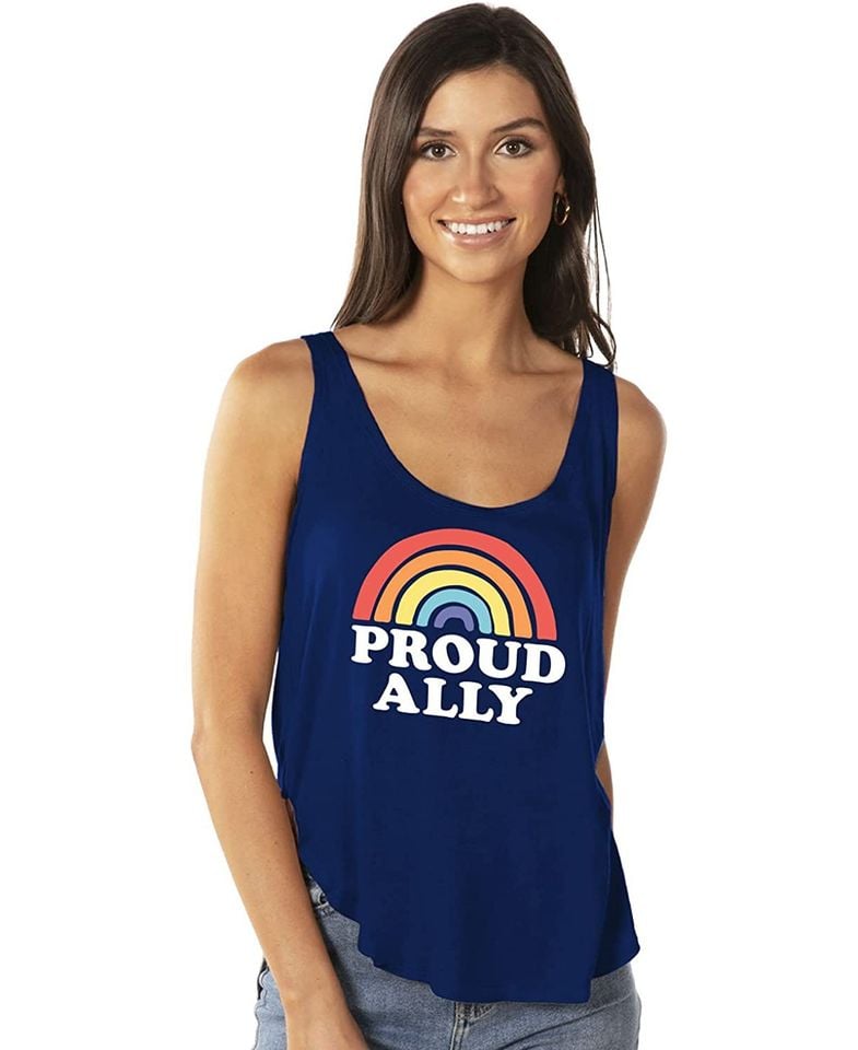 Pride Rainbow Tank Top for Men - Funny LGBTQIA Graphic Print Sleeveless Shirt - Summer Festival Essential