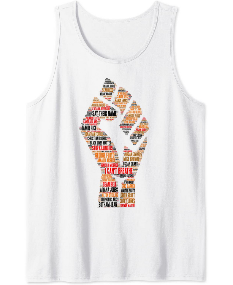 Resist Fist, Black Lives Matter, BLM Justice Equality Rights Tank Top