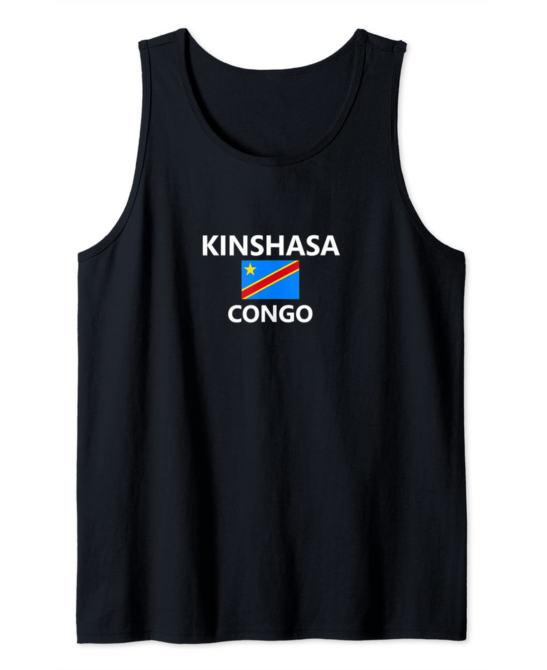 Kinshasa Congo Flag City Tank Top