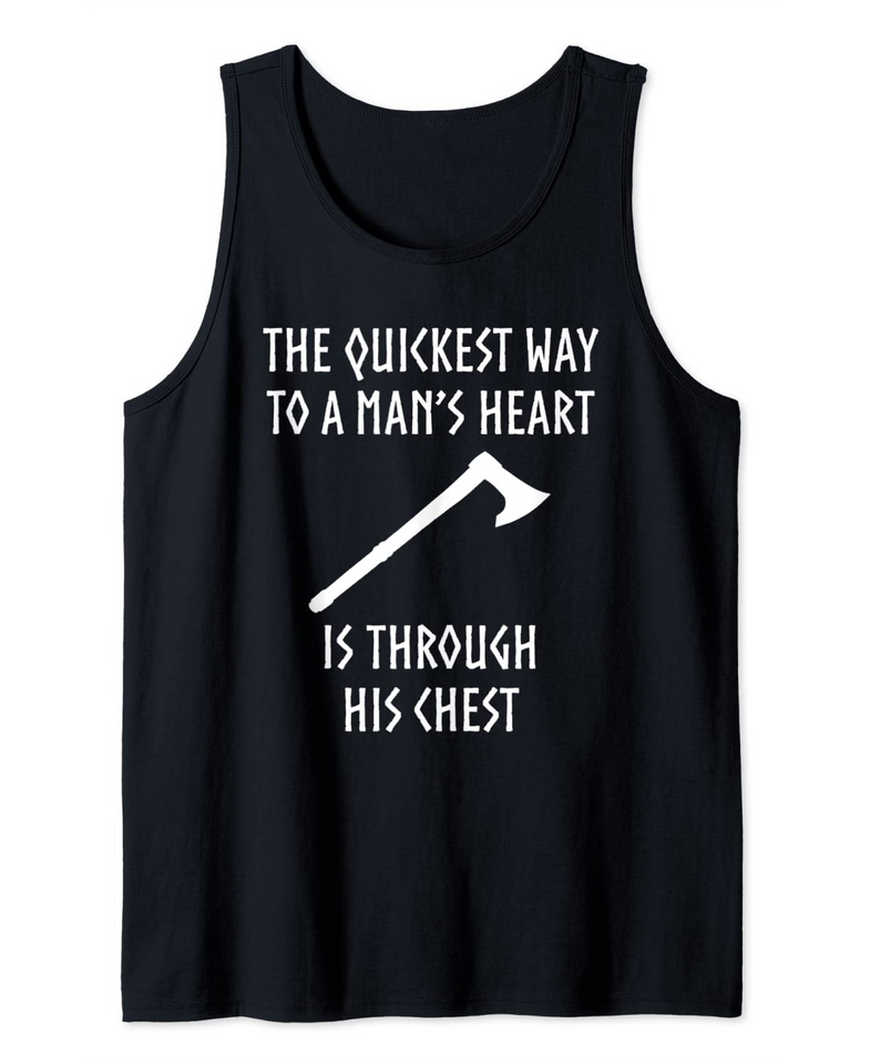 Way To A Heart Viking Medieval Tank Top
