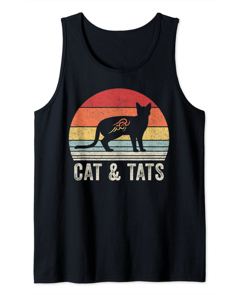 Vintage Cats And TatsLover Tank Top