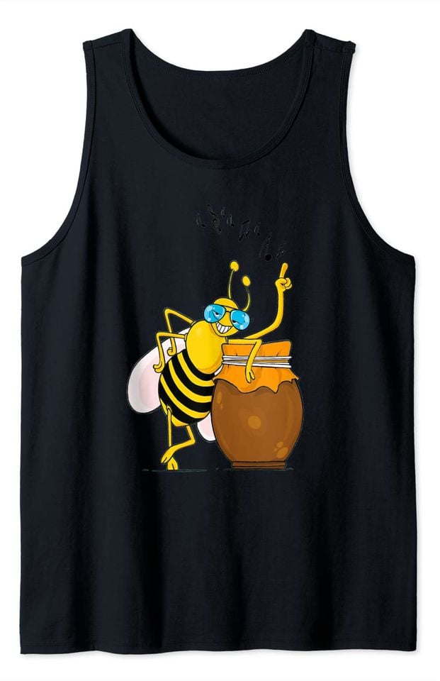 Cute Bees Tank Top Honey Pot Bee