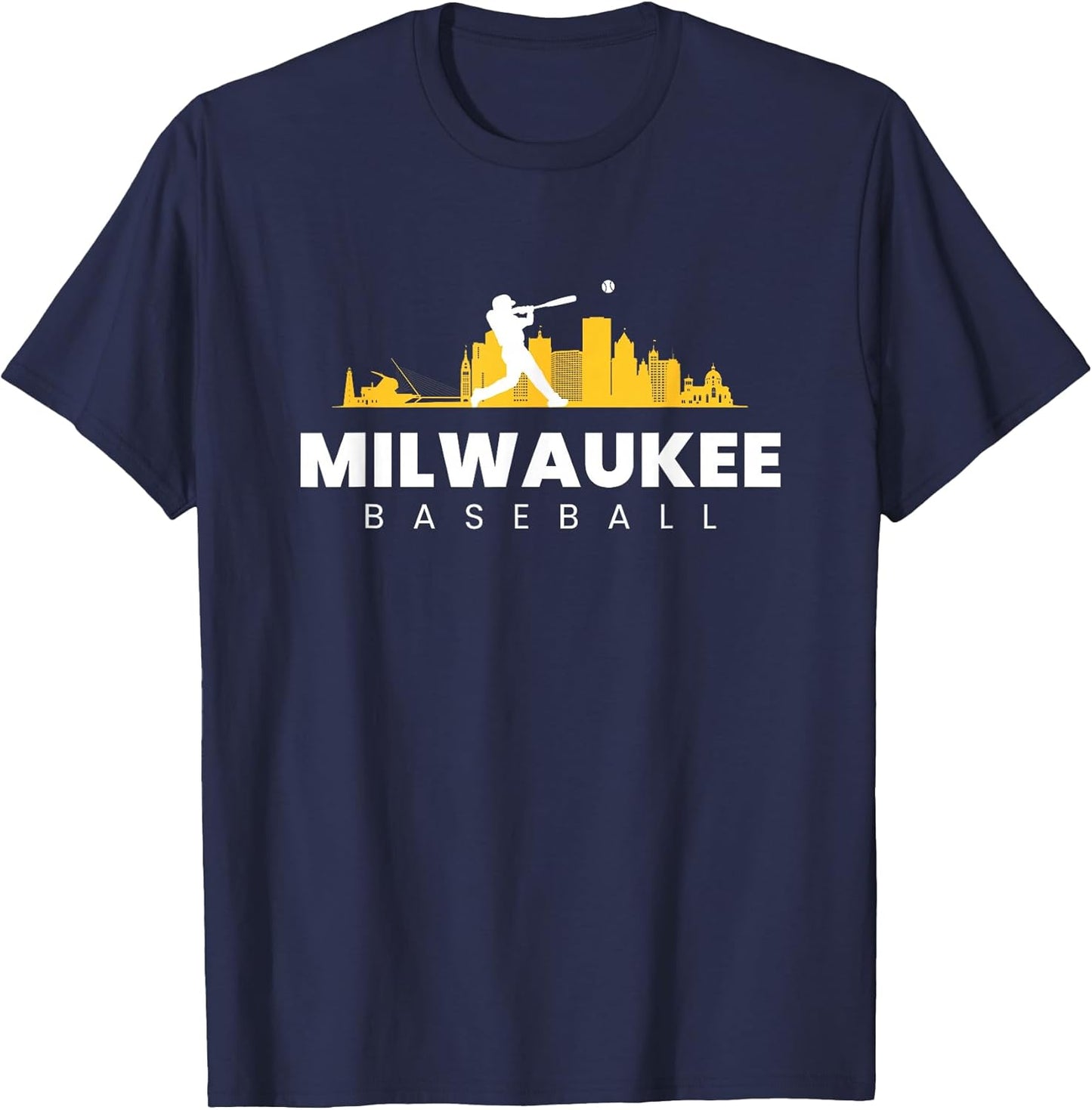 Milwaukee Baseball Vintage Minimalist Retro Baseball Lover T-Shirt