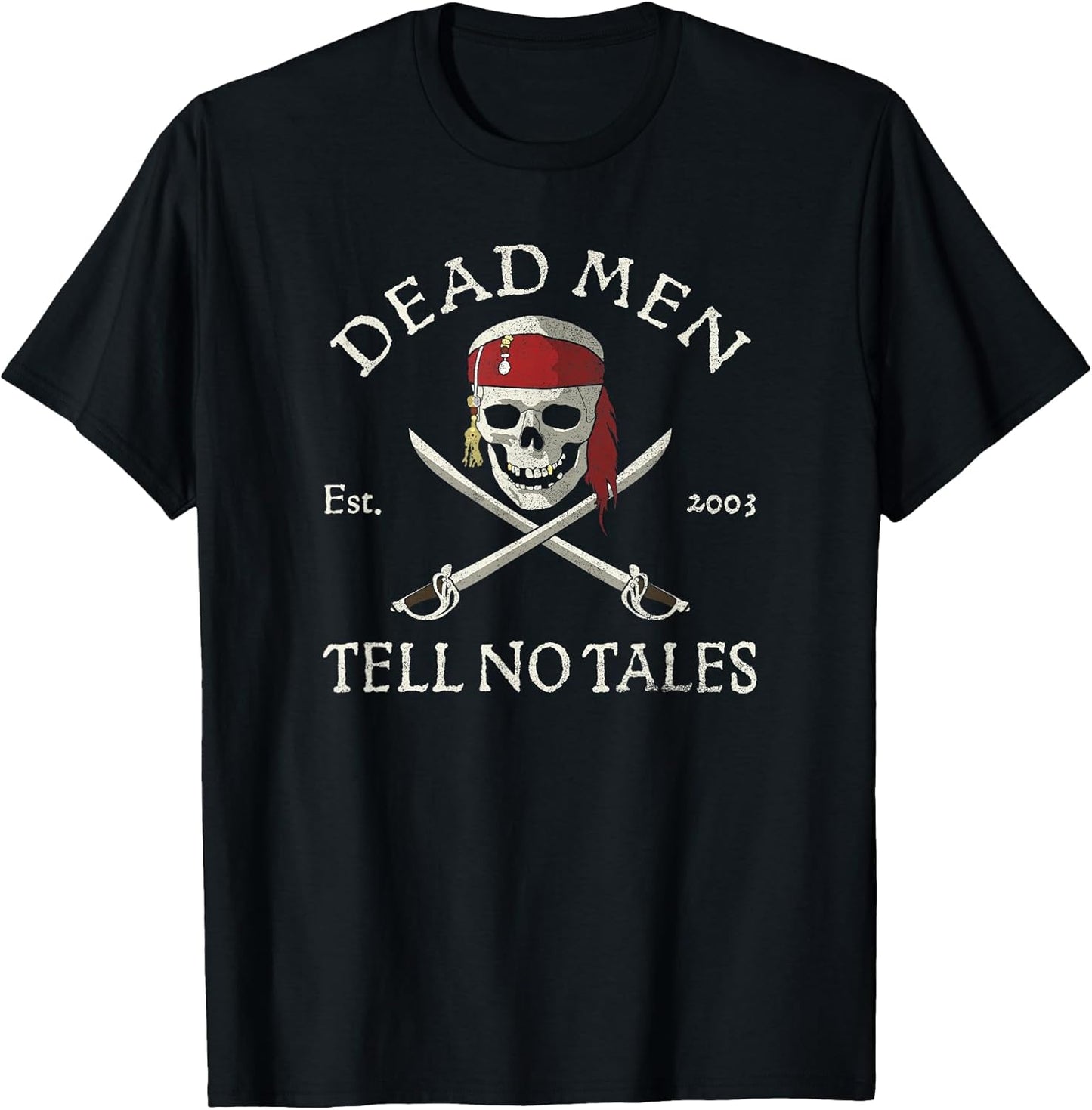 Pirates of The Caribbean Dead Men Tell No Tales T-Shirt Small