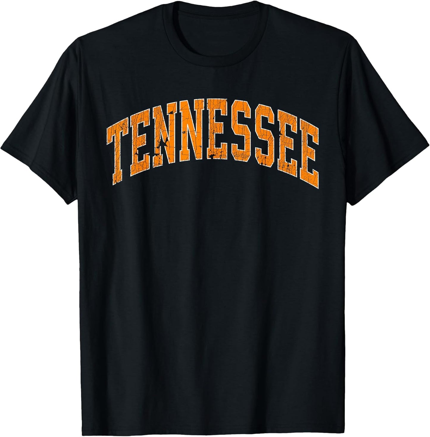 Tennessee Classic TN Orange Print Retro Varsity Vintage T-Shirt