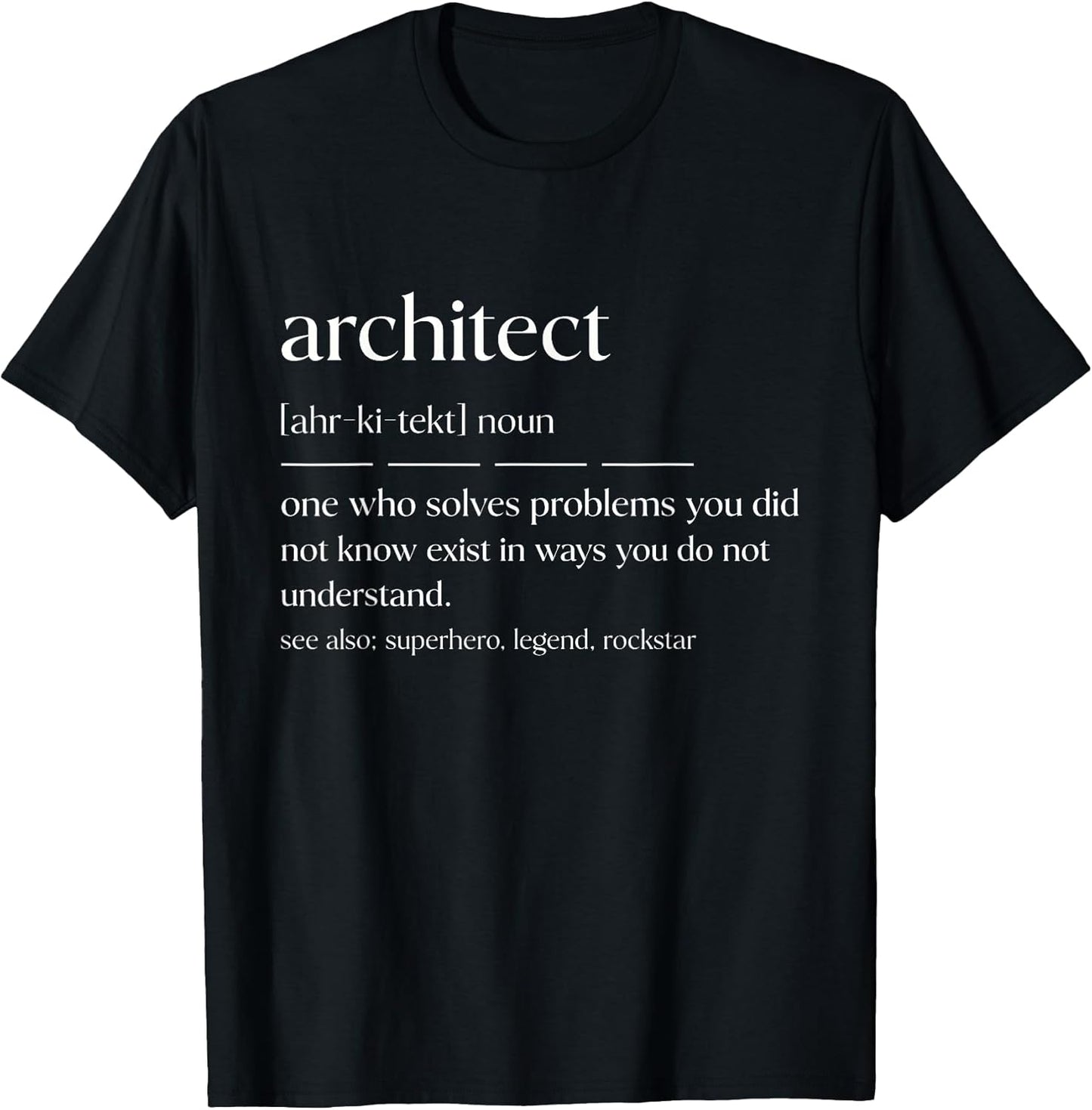 Funny Architect Noun Building Designer T-Shirt