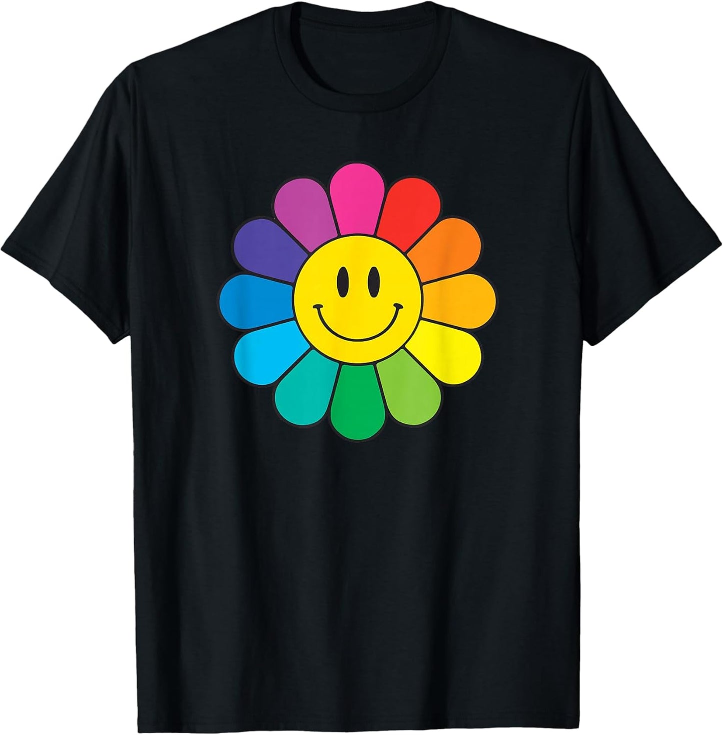Happy Retro Rainbow Flower Club