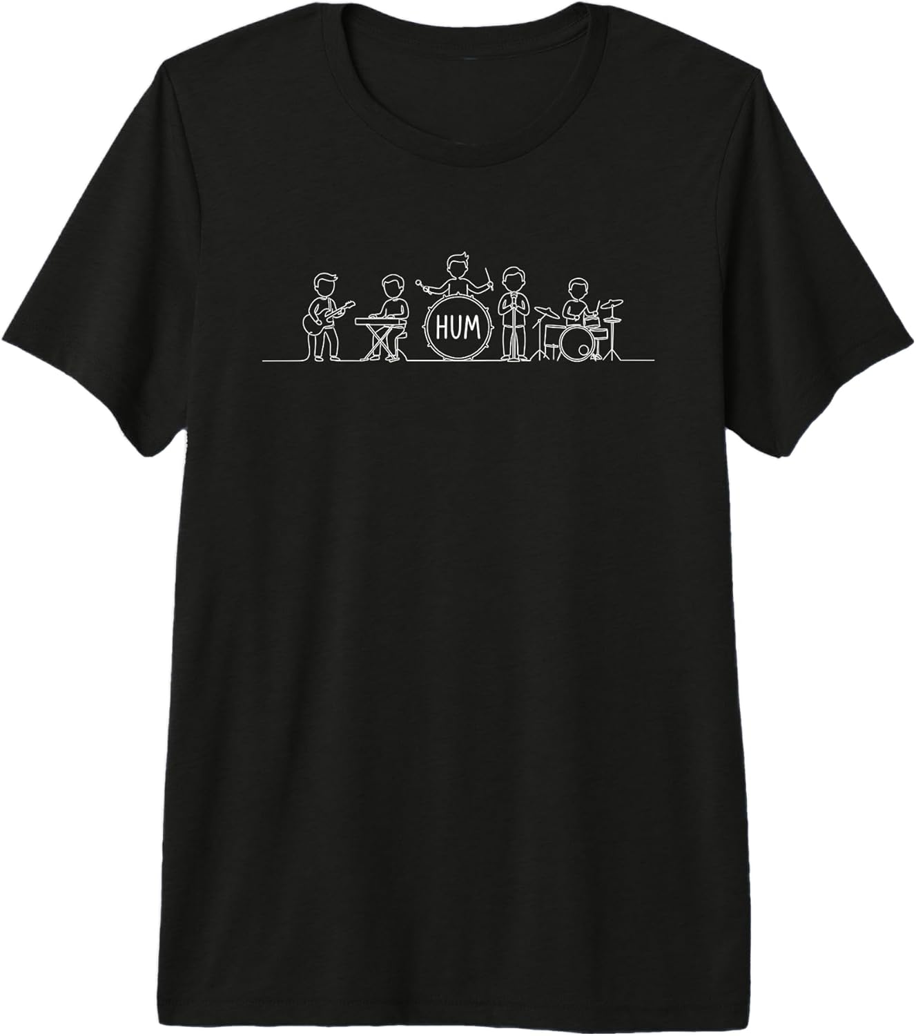 Hum Band Rock Pop Music Premium Tri-Blend T-Shirt