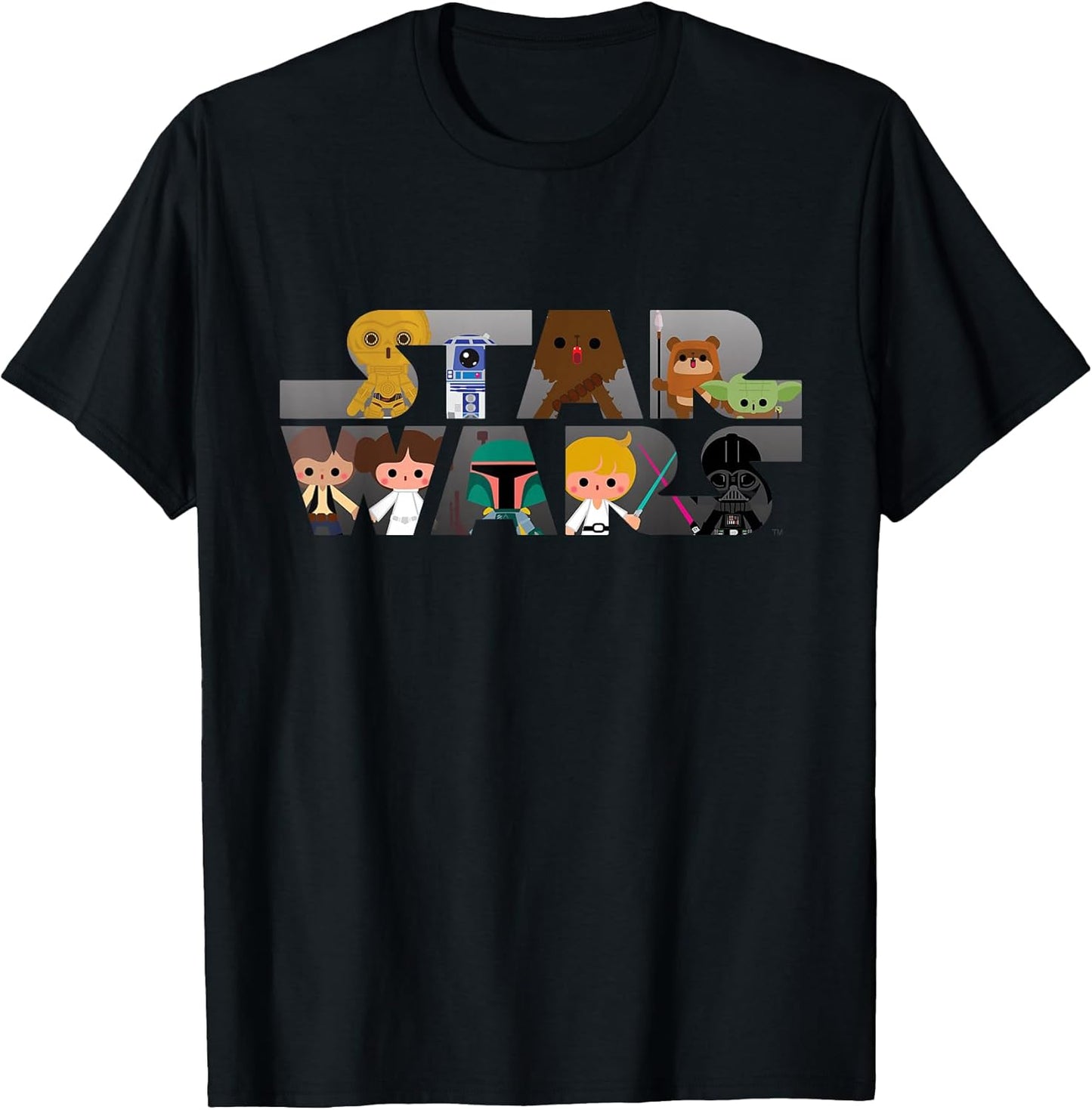Logo Kawaii Multi-Character T-Shirt