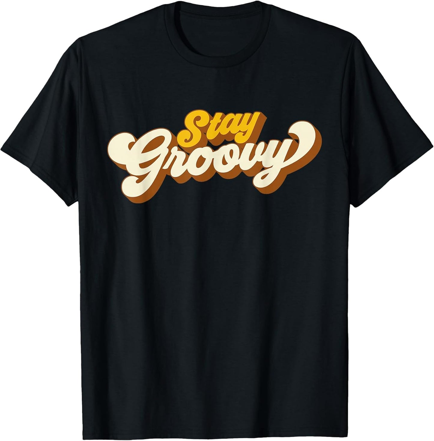 Stay Groovy Hippie Peace Sign Retro 60s 70s Men Women T-Shirt