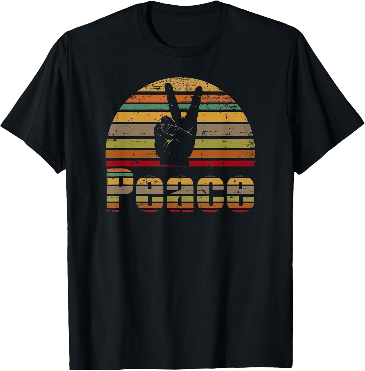 Peace T-Shirt Retro Love 60s 70s Hippie Gift T-Shirt