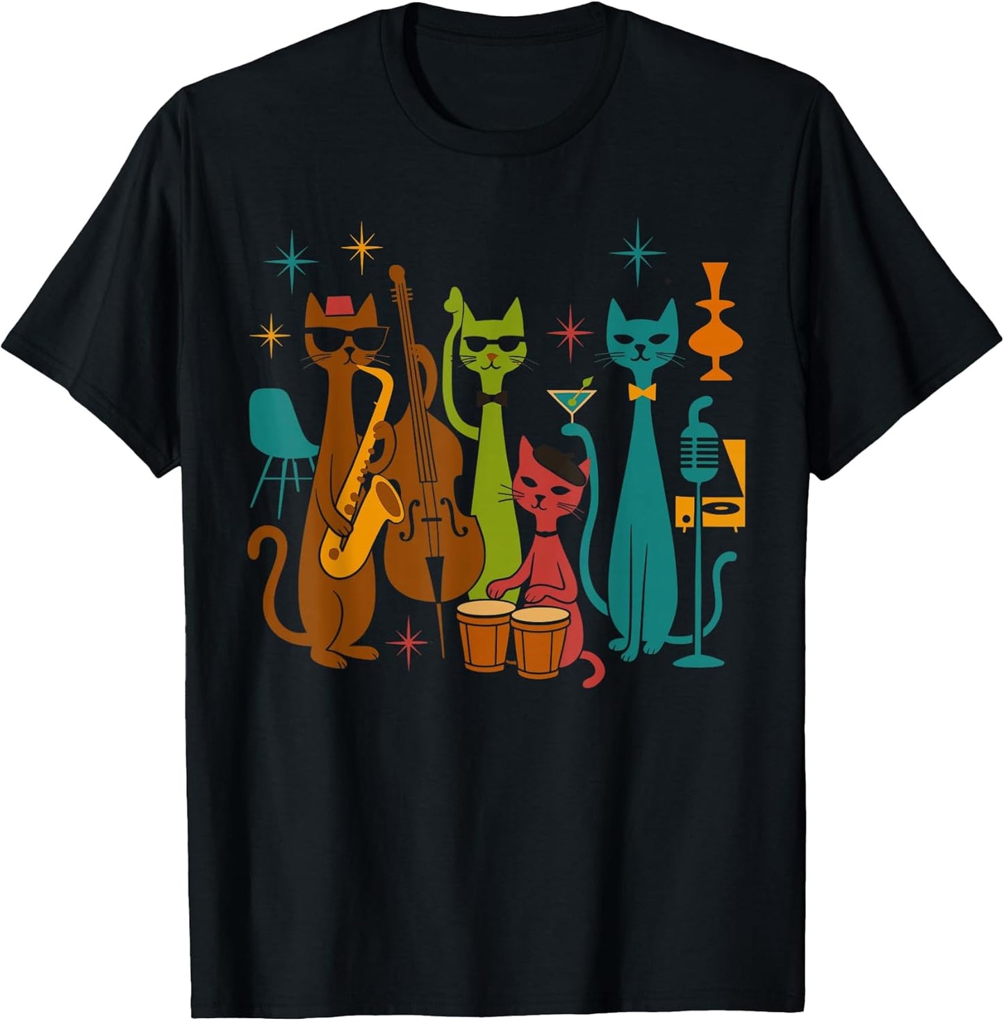 Mid Century Modern Cats Band