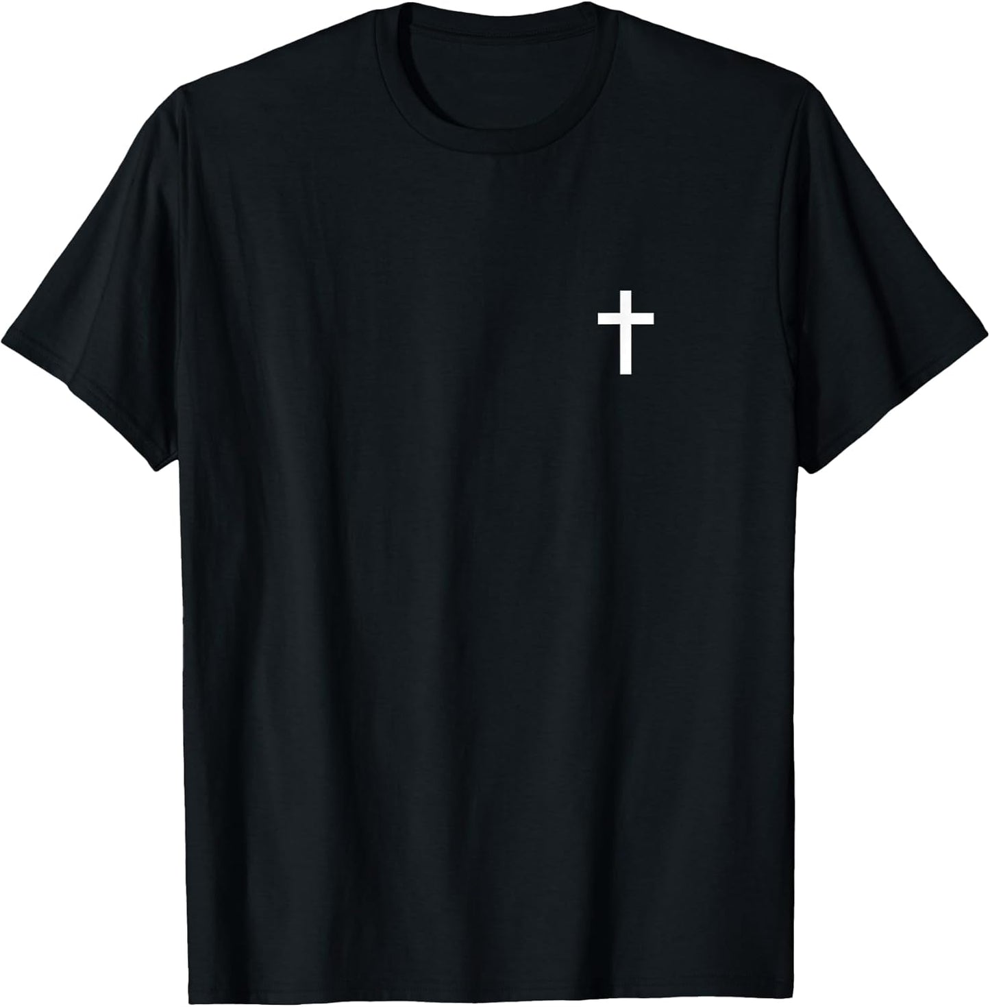 Small Cross Subtle Christian Minimalist Religious Faith T-Shirt