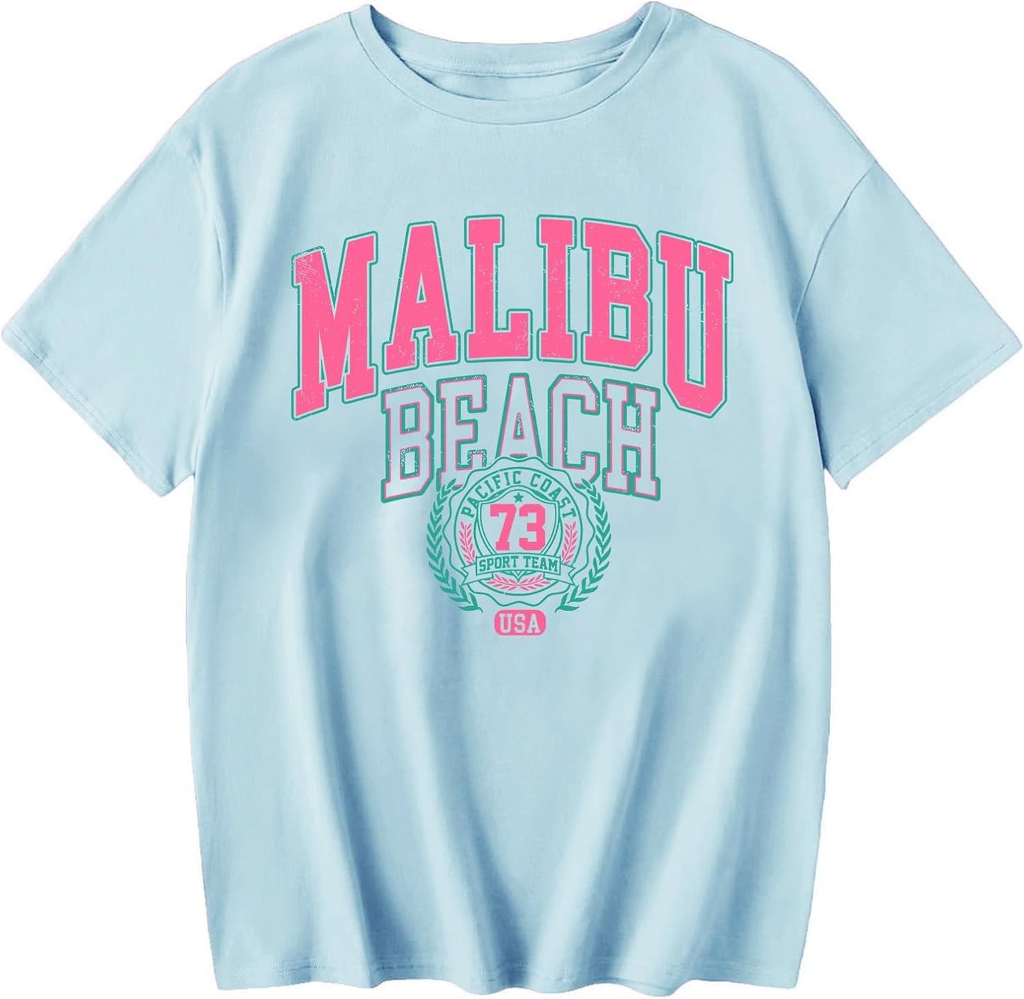Cute Letter Graphic Tees for Girls Preppy Aesthetic Shirts Oversized Trendy T Shirts Loose Casual Summer Tops