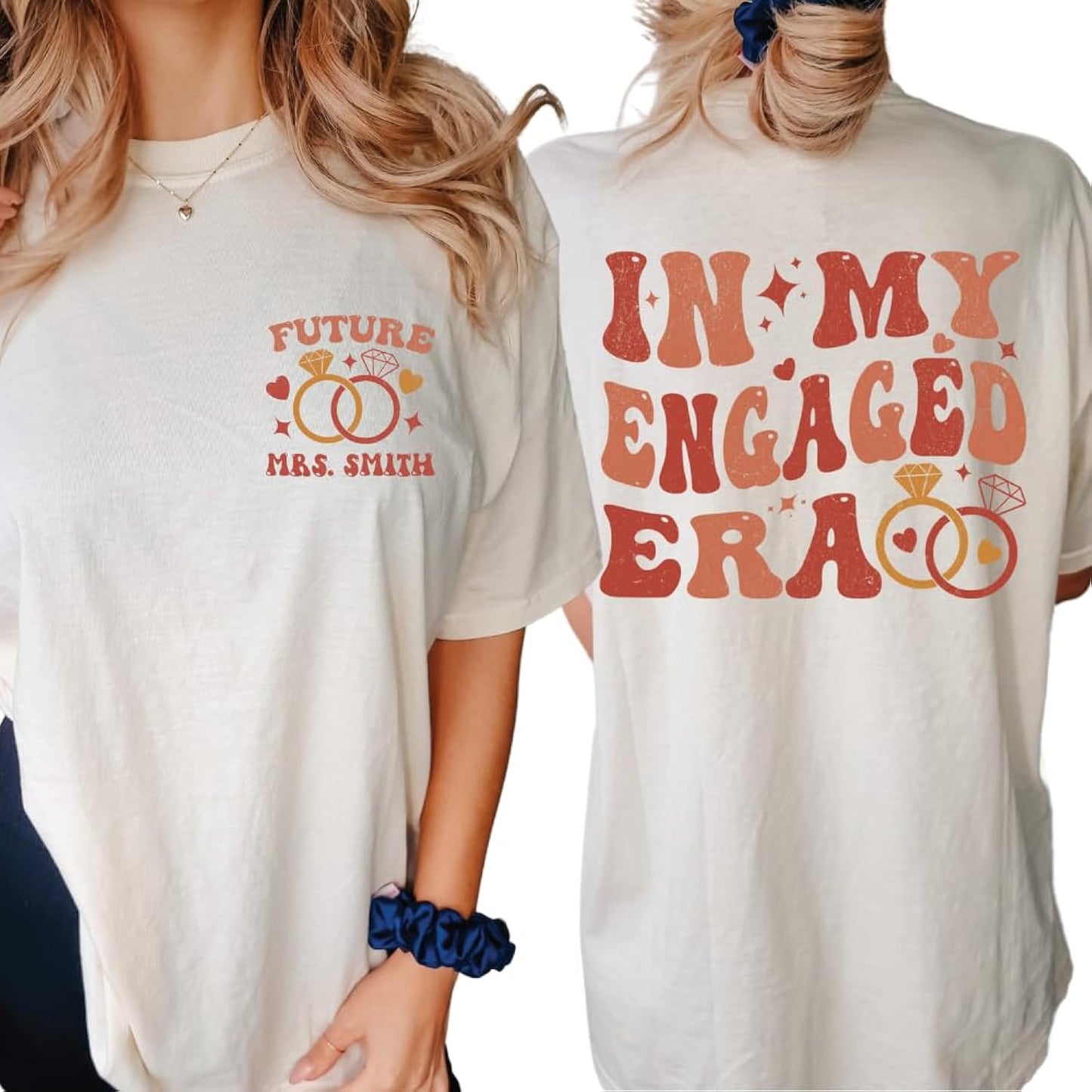 in My Engaged Era Shirt | Custom Mrs. Shirt, Sweatshirt and Hoodies, Engagement, Bridal Shower Gifts