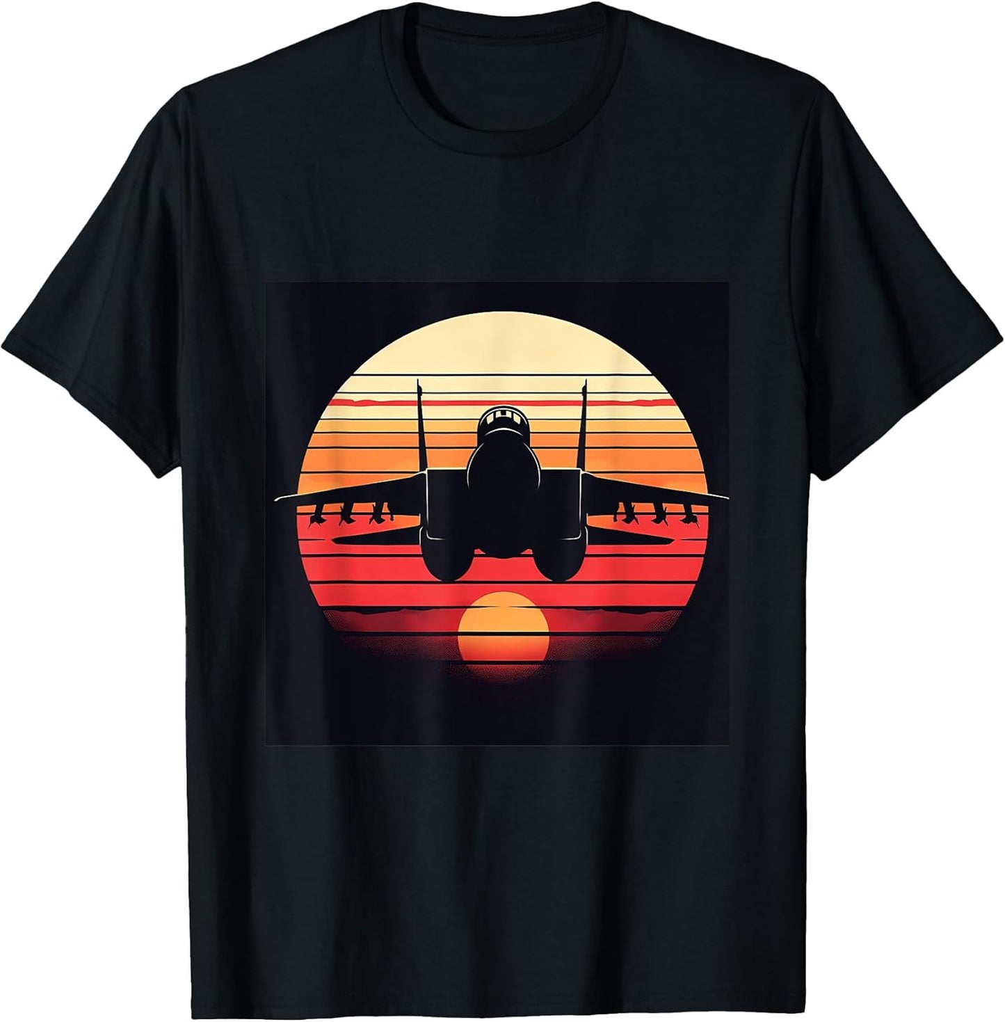 F-14 Tomcat Fighter Jet Silhouette Sunset Military
