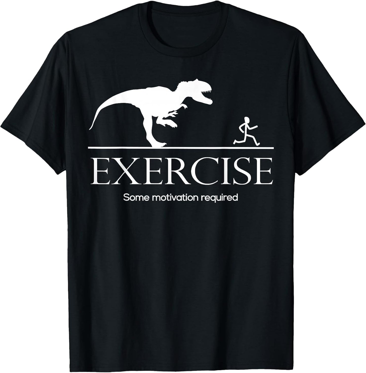 Exercise Motivation Required Funny T-Rex Graphic Gym Saying T-Shirt