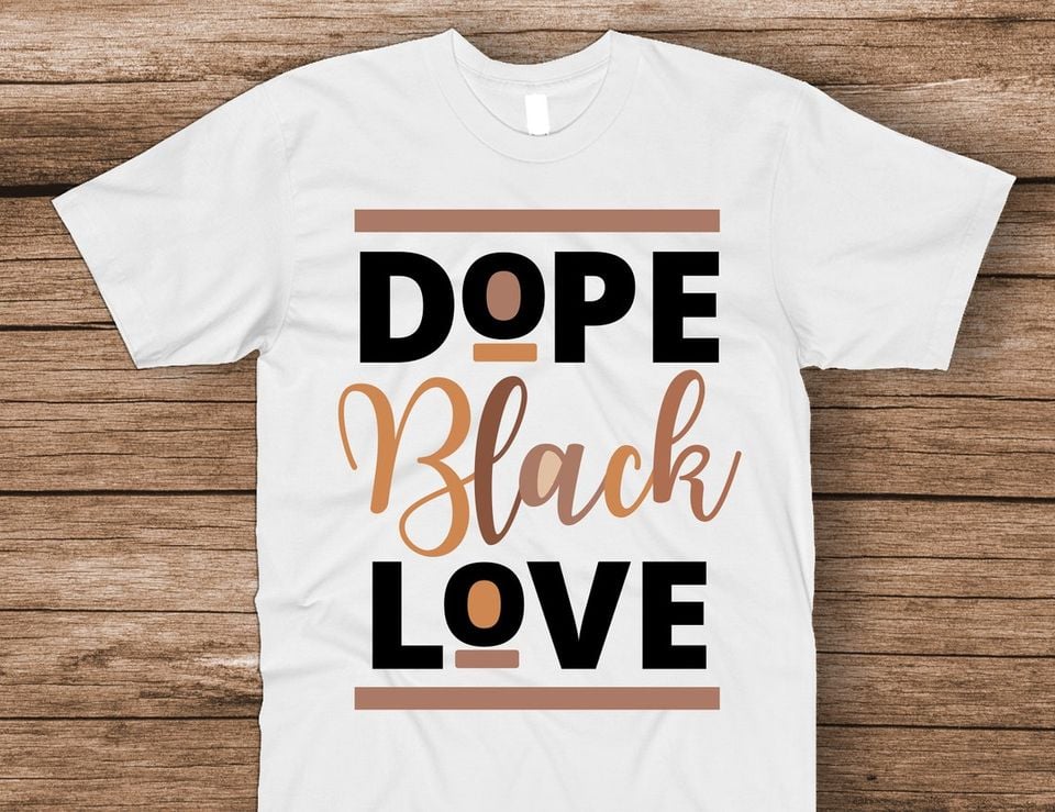 Dope Black Love Couple T-shirt