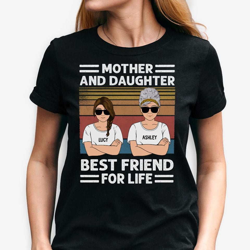 Custom Mother and Daughter Quote, Personalized Mother and Daughter Unisex T-Shirt