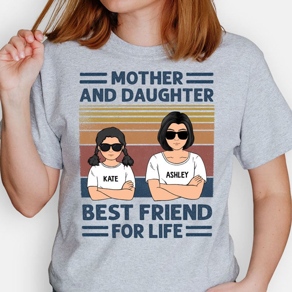 Custom Mother and Daughter Kid Quote, Personalized Unisex T-Shirt