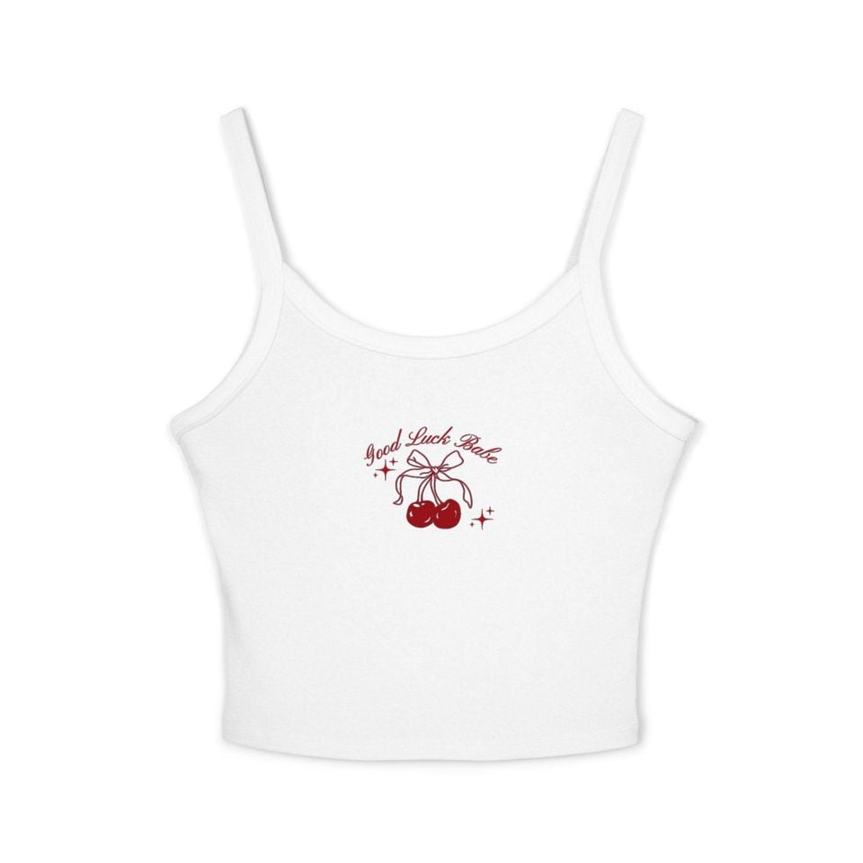 Vintage Cherry Tank Top - Women's Spaghetti Strap, Chappel Roan