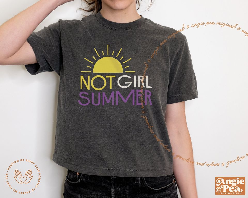 Enby Women's Boxy Tee, Non Binary Women's Boxy Tee