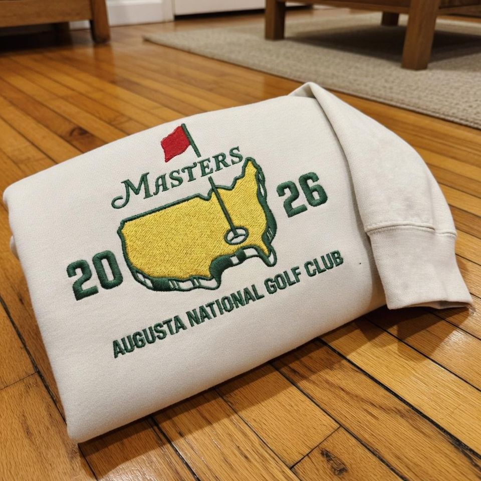 Embroidered Masters Golf Tournament Shirt Augusta National Club Apparel