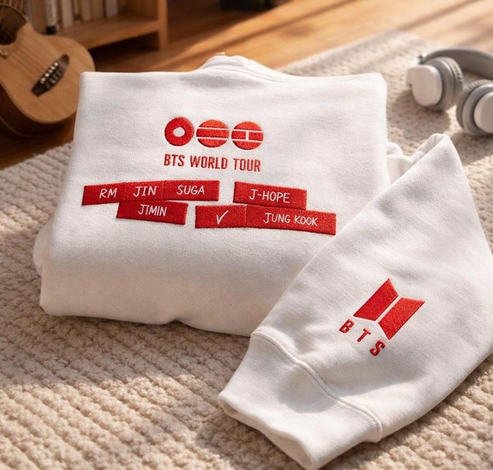 Bangtann Comeback Embroidered Sweatshirt - K-Pop BTS's Album Inspired Fan Gift