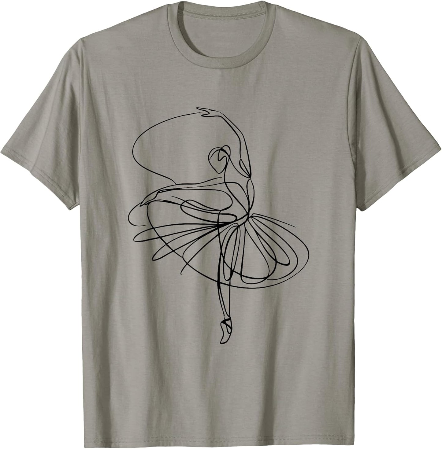 Ballet Dancer Dancing Ballerina Minimalist Dance Women Girls T-Shirt
