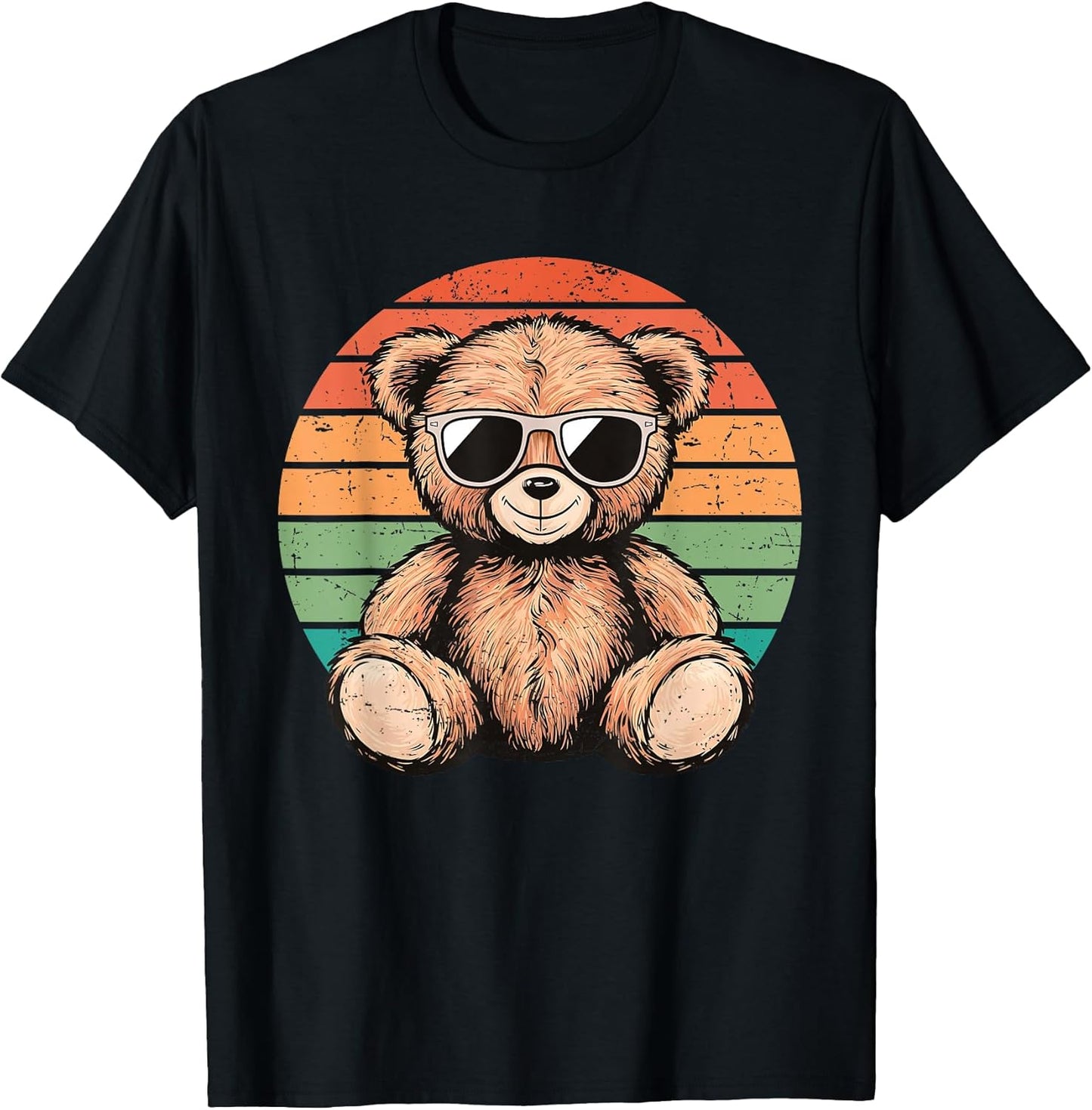 Cool Teddy Bear Men Women Kids Cute Funny Graphic