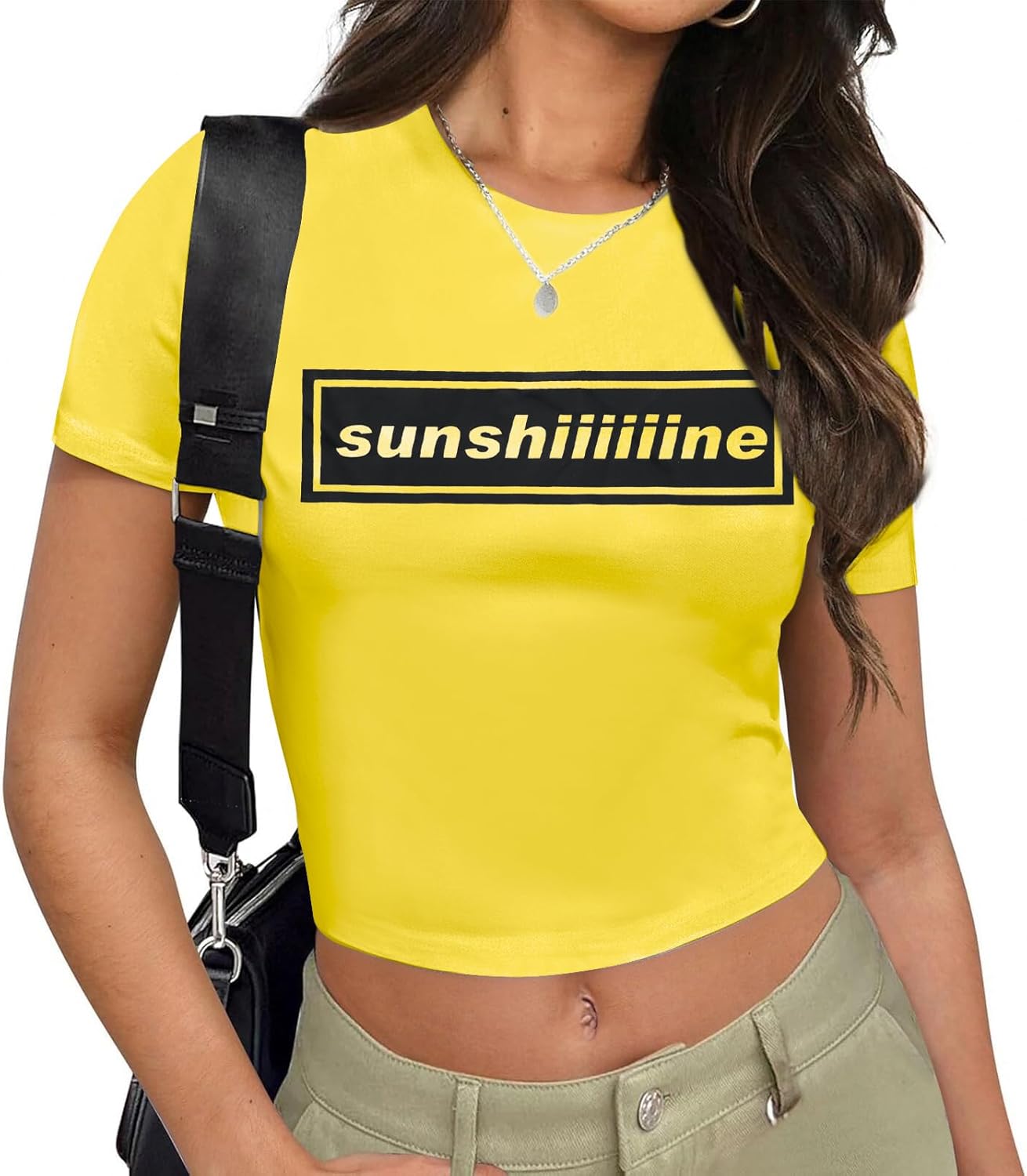 Y2K Graphic Baby Tees for Women Slim Fit Crop Tops Aesthetic 2000s Cropped Tshirt Grunge Clothes for Teen Girls