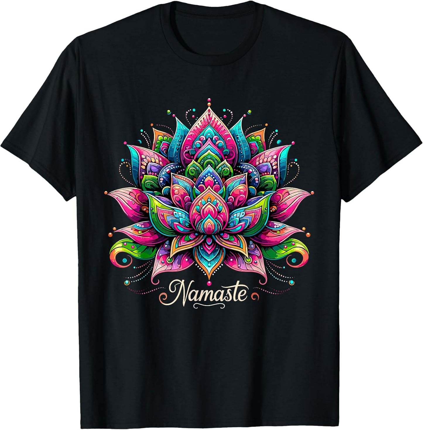 Namaste Lotus Vibrant Spiritual Design