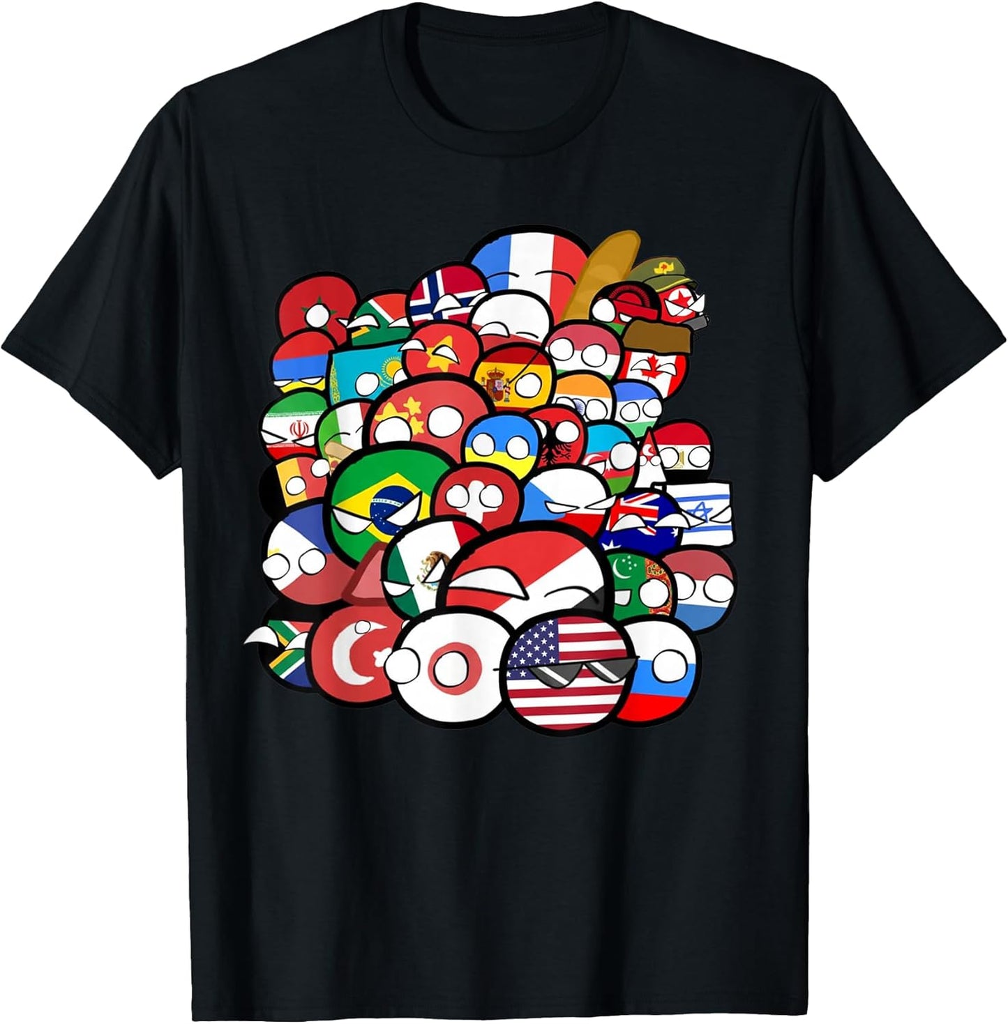 Countryball or Polandball Group Photo of Nations T-Shirt