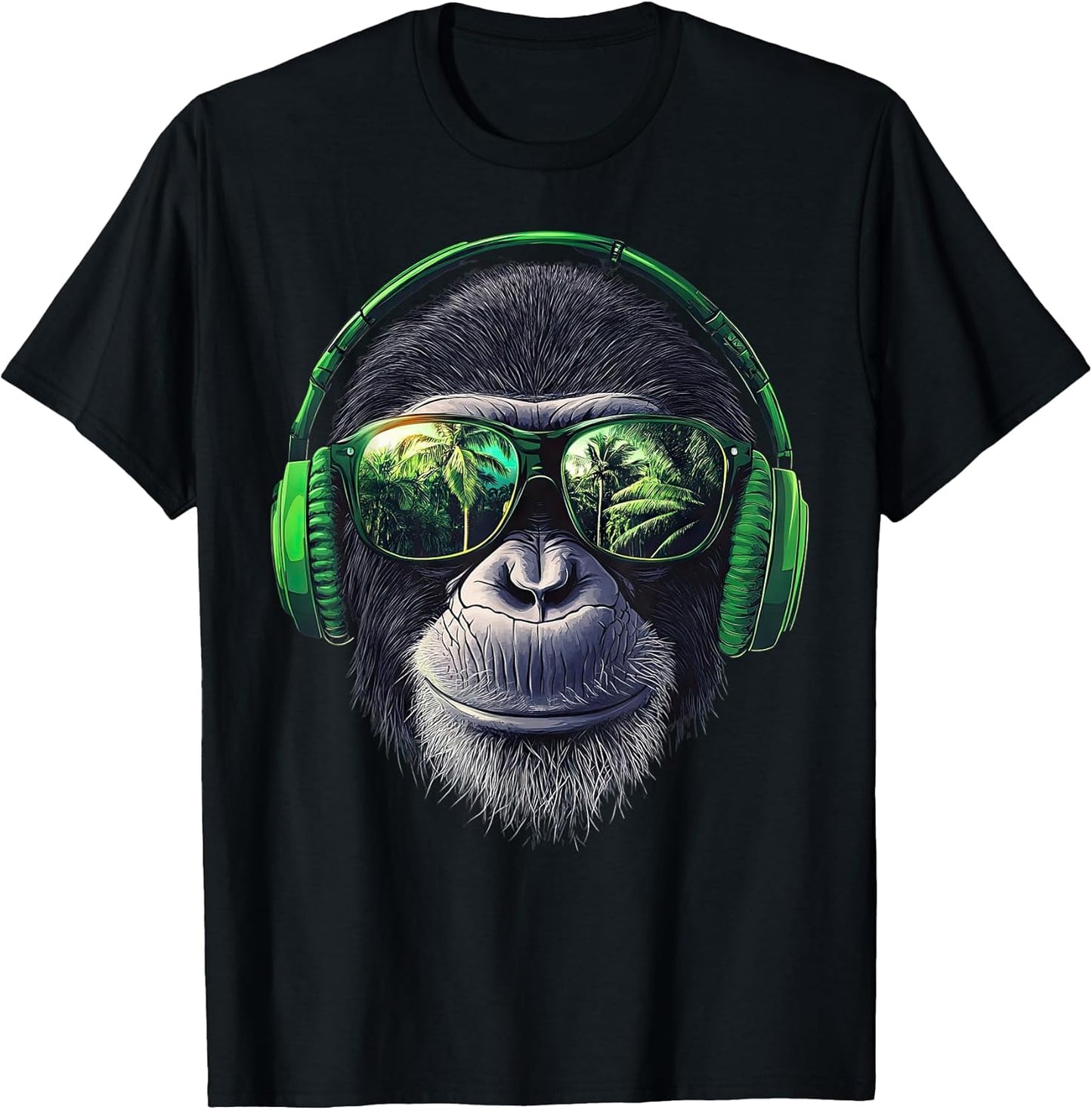 Funny Monkey with Sunglasses Cool Graffiti Urban Art Street T-Shirt