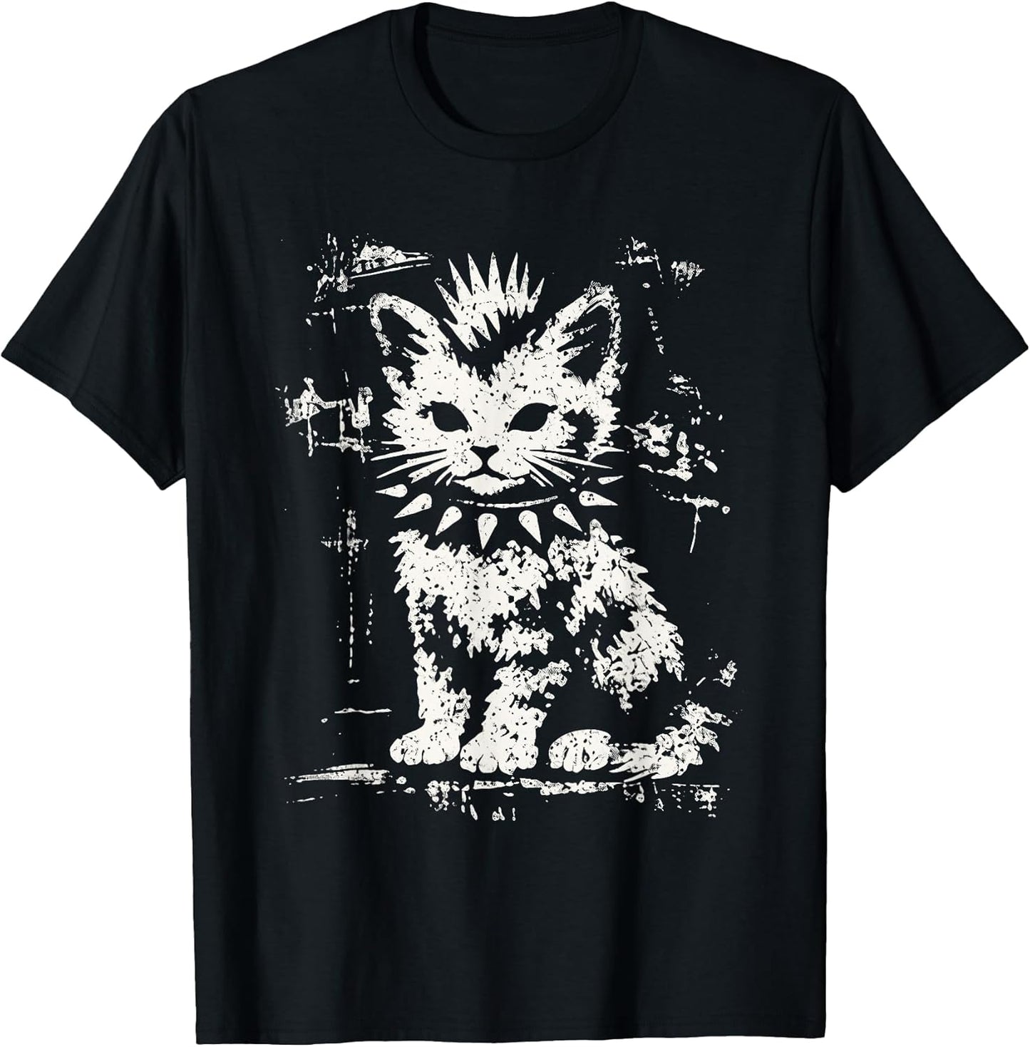 Punk Cat Grunge Rebel Cat Alternative Style T-Shirt