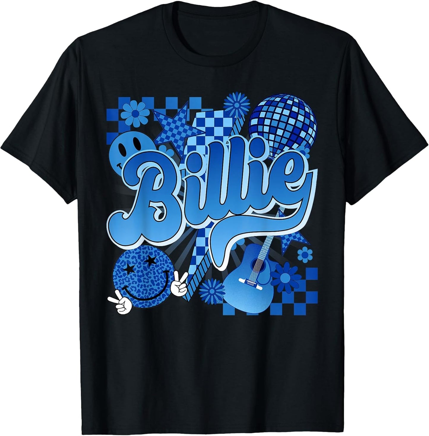 Girl Retro Billie Groovy Flowers Checkered Apparel