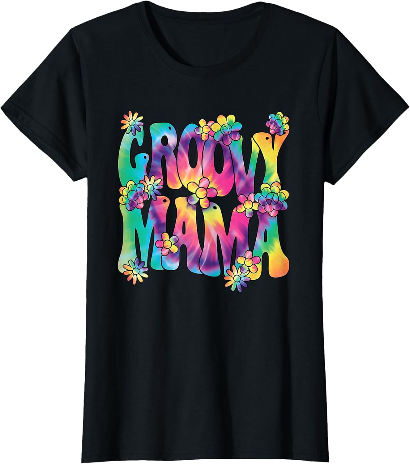 Groovy Mama Mom Hippie 60s 70s Retro Party Outfit Women T-Shirt