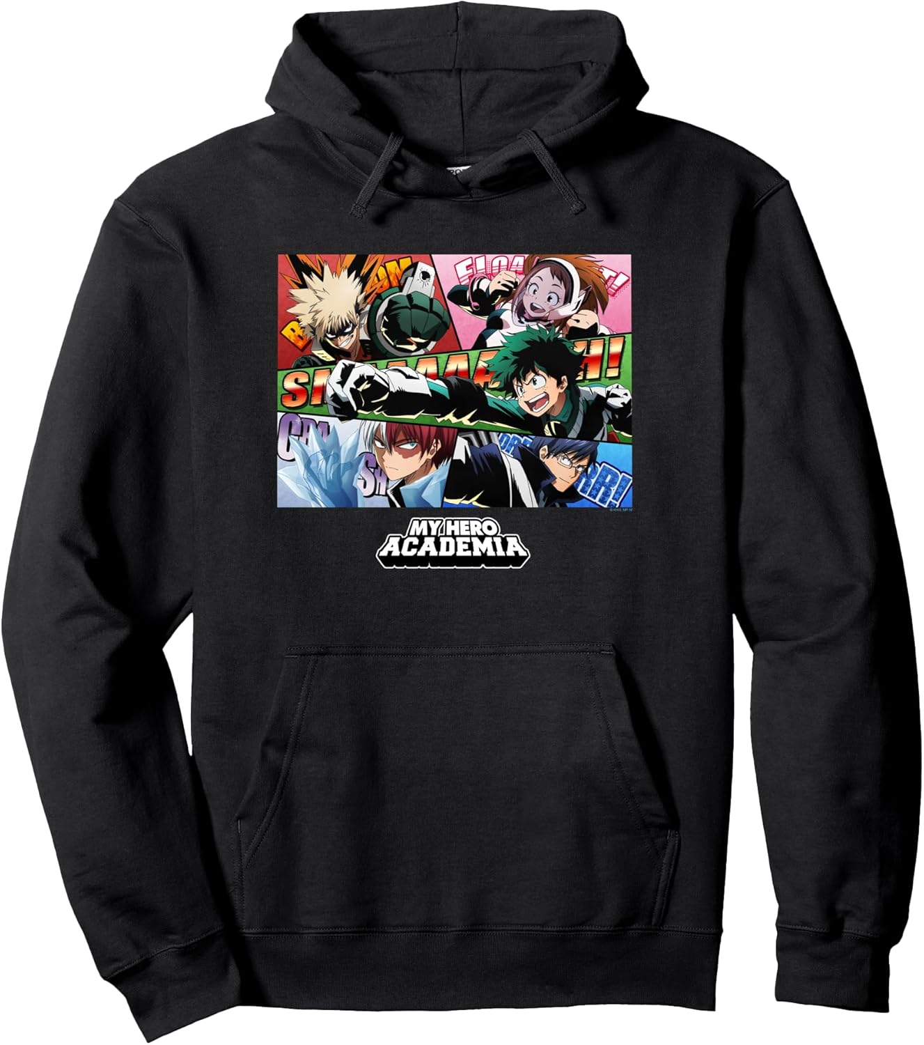 Class 1-A Group Comic Panels Anime Pullover Hoodie