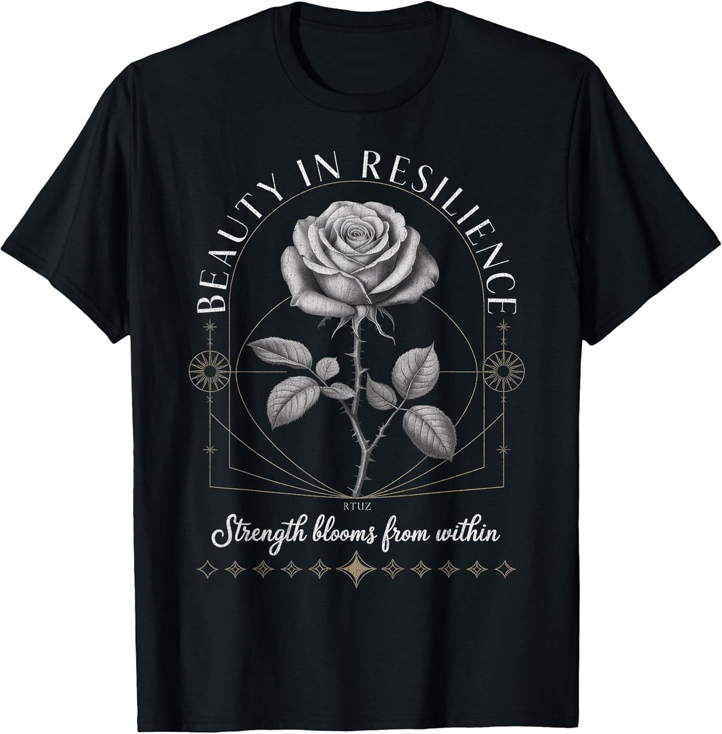 Hip Hop Y2K Vintage Hipster Edgy Urban Streetwear Rose T-Shirt