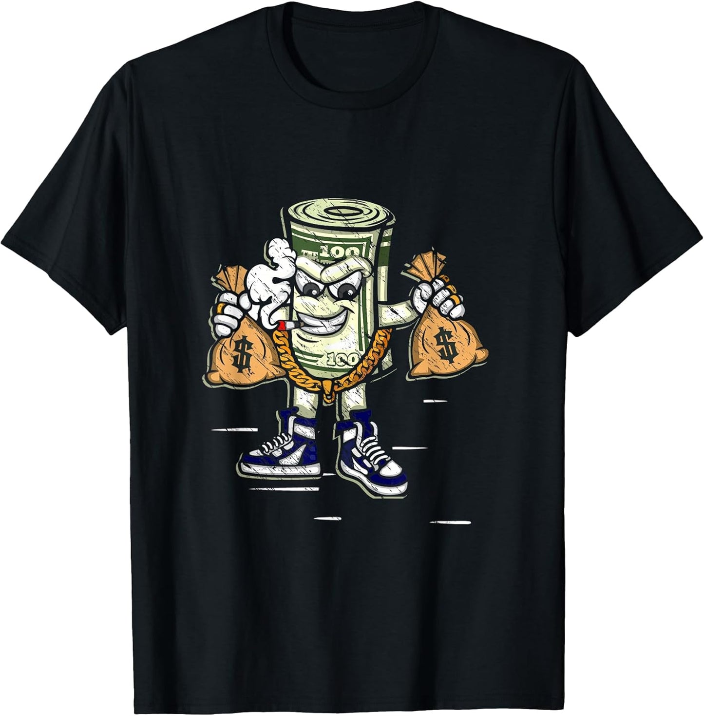 Money Hip Hop Meme Graphic Urban Graffiti Art Street Style T-Shirt