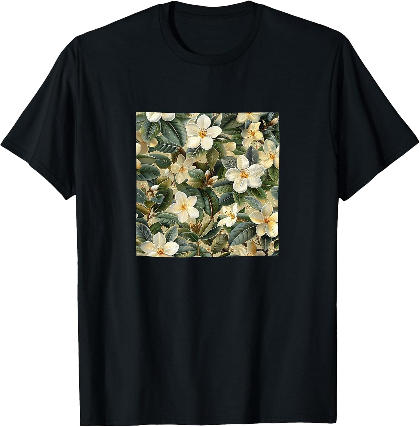 Arabian Jasmine Flower Pattern Merch