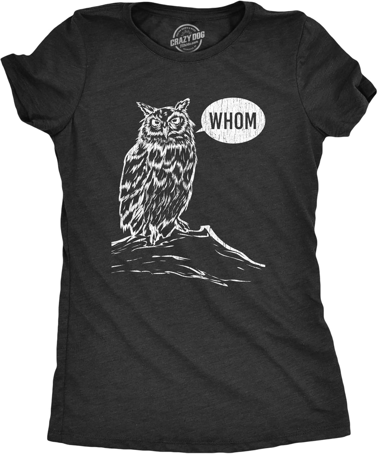 Crazy Dog Womens Funny Animal T Shirts Cute and Sarcastic Nature Tees for Women