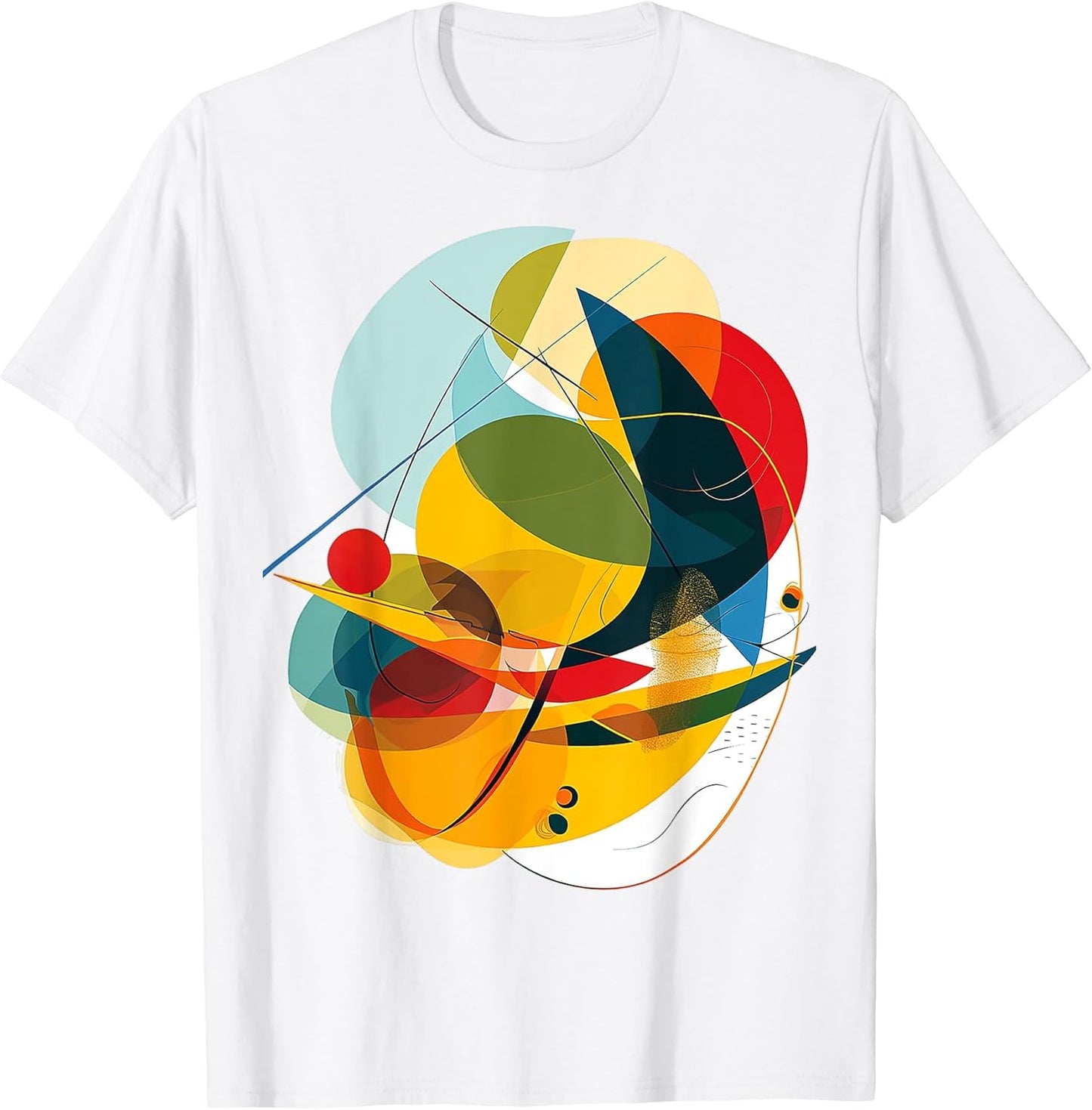 Geometric Lover Art Colorful Abstract Graphic Geometric T-Shirt