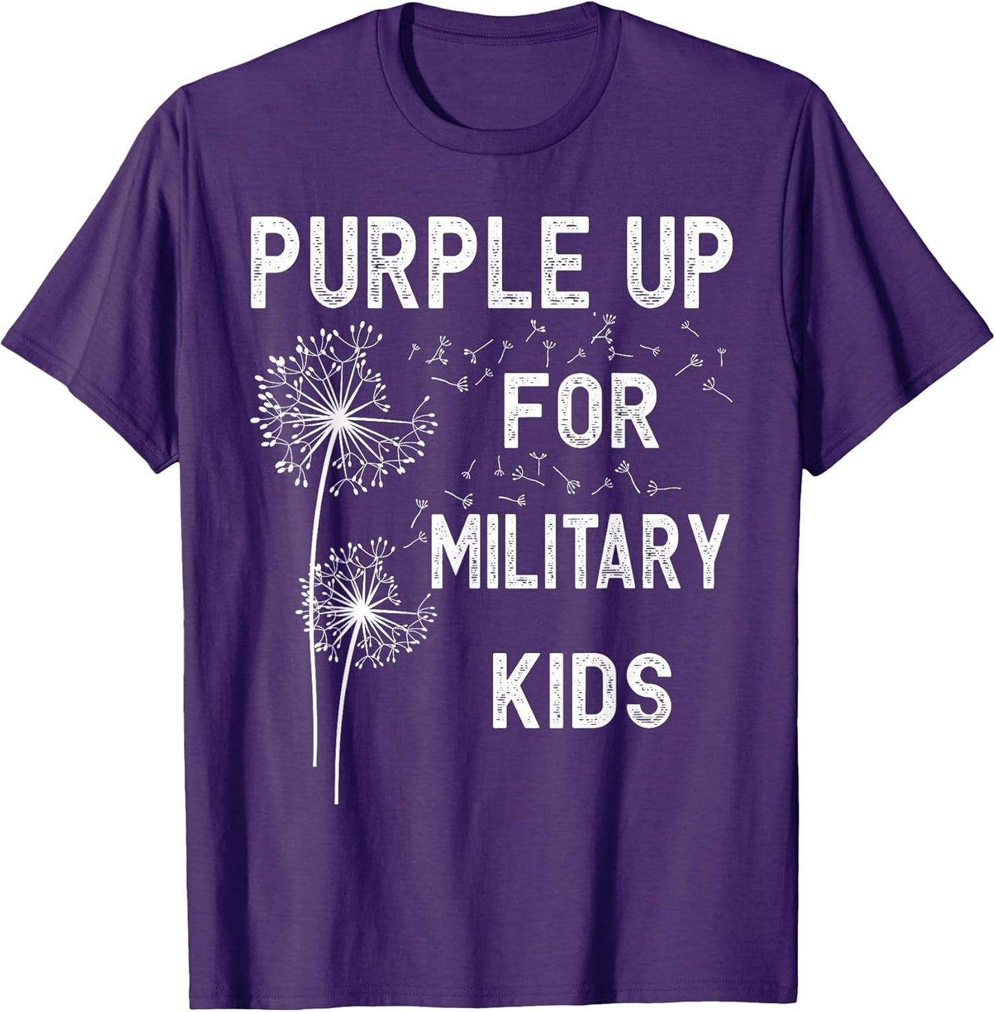 Purple Up for Military Kids - Month of The Military Child T-Shirt Small