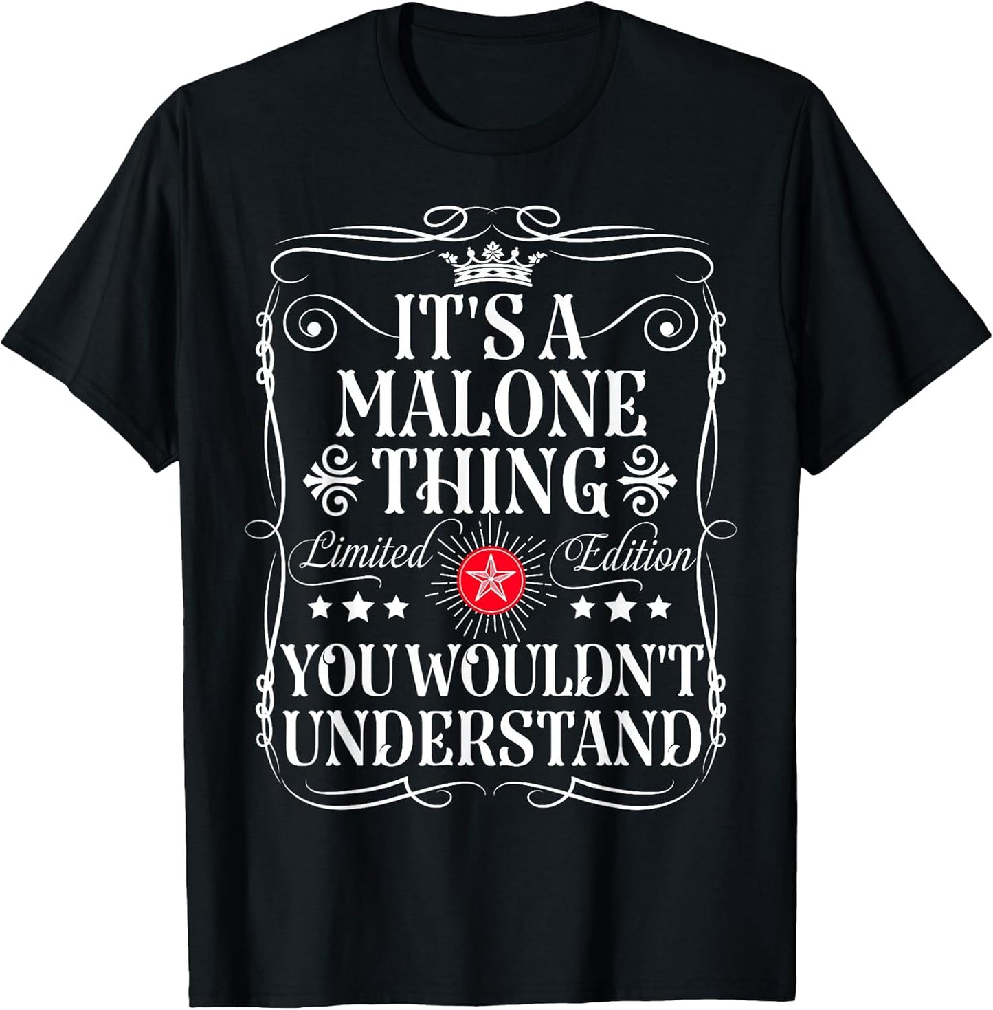 Funny Vintage Malone Name T-Shirts And Gifts