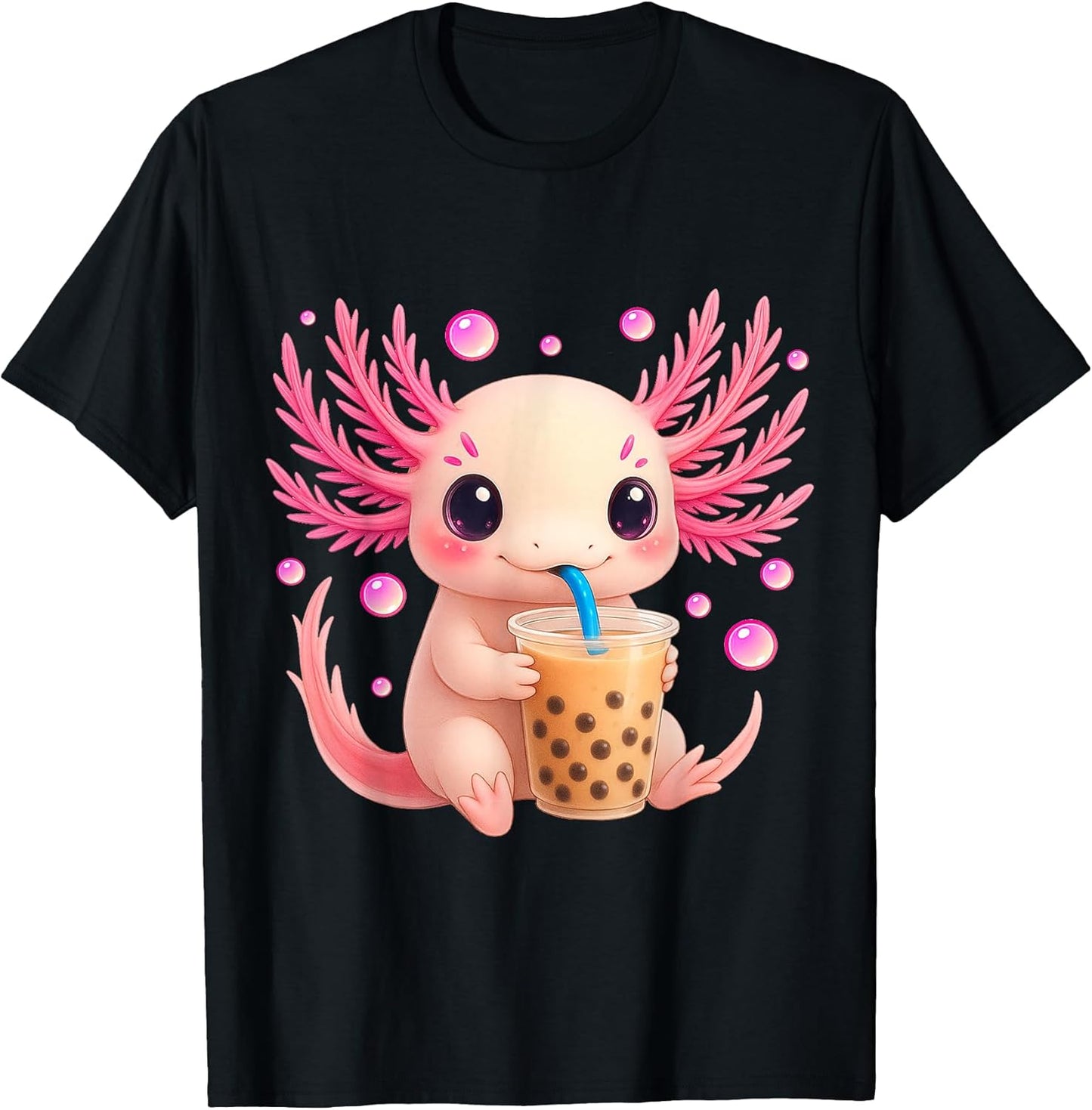 Funny Axolotl Bubble Boba Tea Christmas Gifts Kids