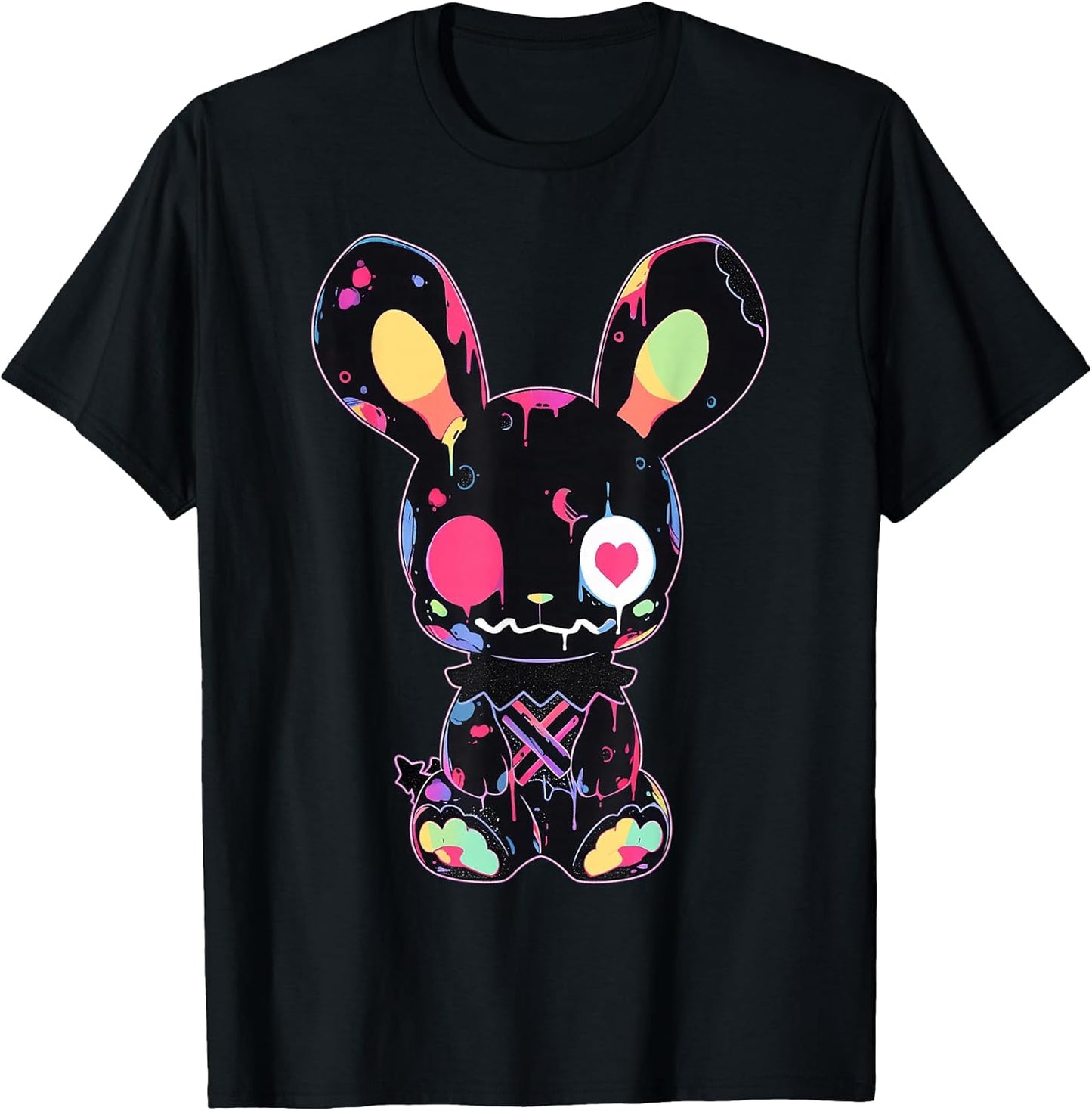 Goth Bunny Kawaii Rabbit Cute Gothic Outfit E-Girl Grunge T-Shirt
